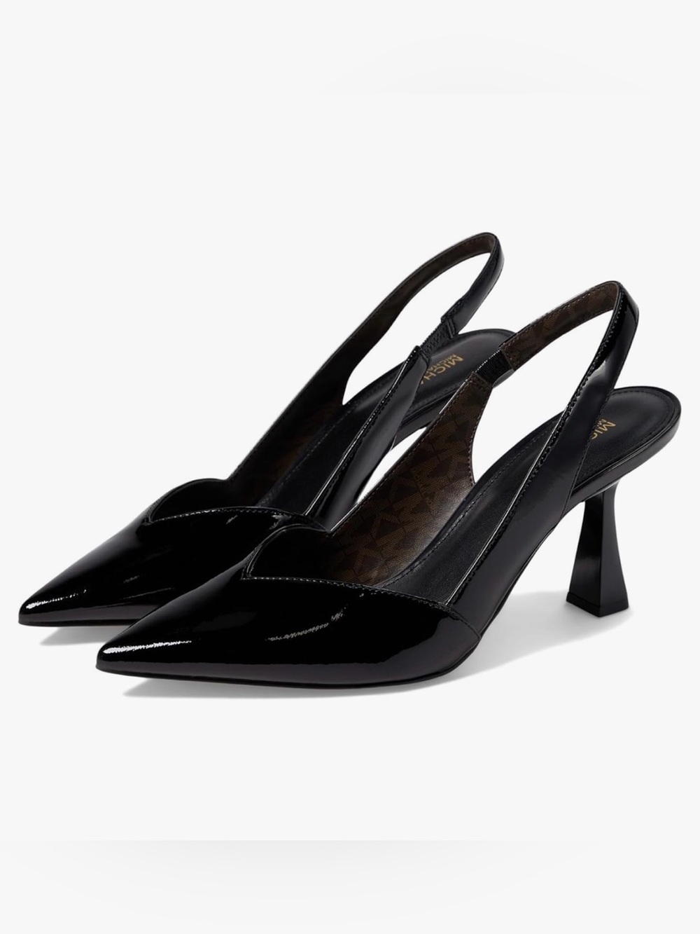 MICHAEL Michael Kors Black Pointed Slingback Heels